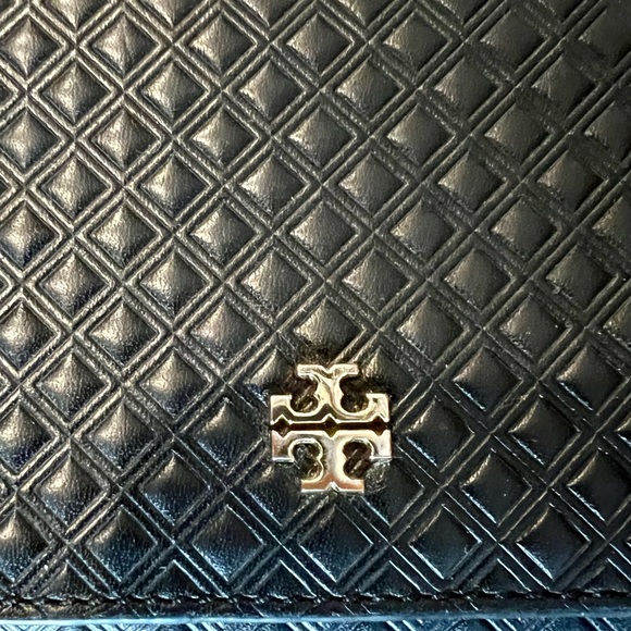 TORY BURCH Marion Quilted Embossed Leather Envelope Wallet Multi Gusseted - Picture 7 of 10